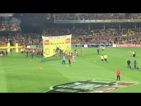 Adelaide vs Collingwood 2016 with Adelaide running out