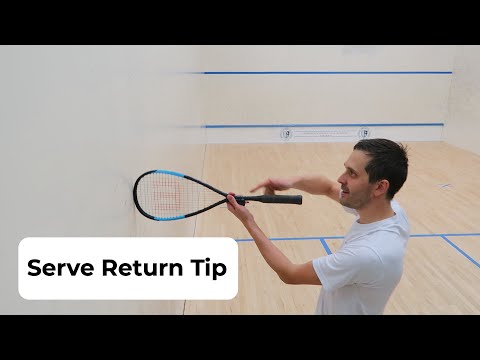 Tip: How to Hit the Squash Serve Return Down the Wall