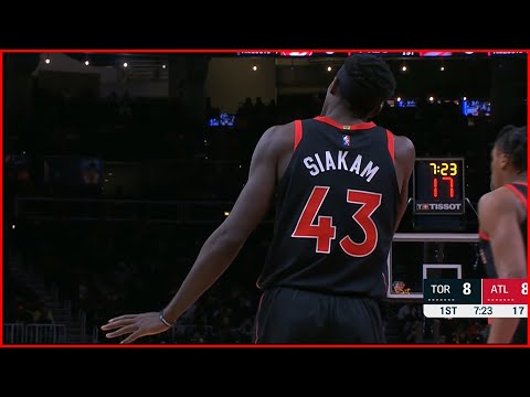 Pascal Siakam Gets a Technical Foul | RAPTORS vs HAWKS | Jan 31, 2022 | 21-22 NBA Season