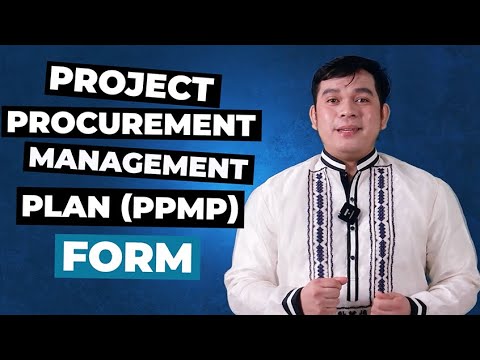 Procurement 101: Project Procurement Management Plan (PPMP) Form