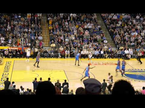 Monta Ellis gets And 1 during final seconds vs OKC Thunder