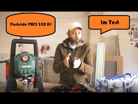 Test - LIDL Parkside Airless Farbsprühsystem Paint Sprayer PAFS 550 A1