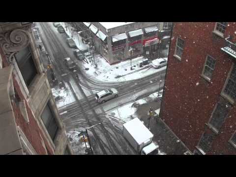 Heavy snow in Center City Philadelphia, 01-26-2011