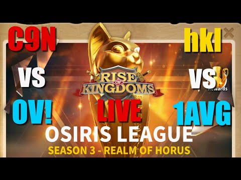 C9N vs OV! and hkl vs 1AVG - Osiris League season 3 Live Commenting - Rise of Kingdoms