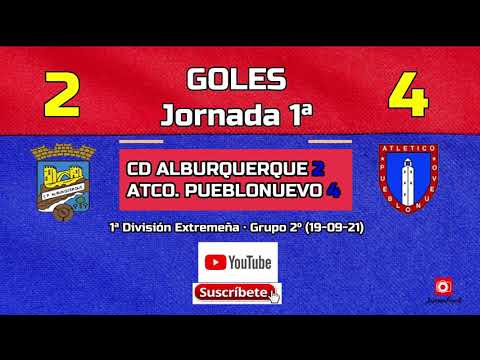J1ª 1ªEXT. GOLES CP ALBURQUERQUE 2 - ATLETICO PUEBLONUEVO 4 (19-09-21)