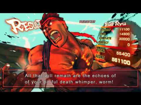 Evil Ryu's Messatsu-Goshoryu Ultra with SSF4 Arcade Victory Quotes - Part 2
