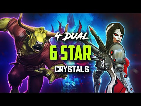 4 Dual 6 Star Crystals Opening, 800th MCOC video 🙌