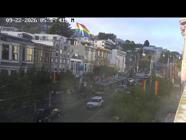 カストロストリート（カストロ地区はサンフランシスコを代表するLGBTQ+コミュニティの中心地）