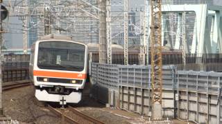 preview picture of video '武蔵野線209系500番台 潮見～新木場 JR-East 209 series EMU'