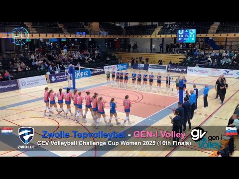 CEV Volleyball Challenge Cup Women 2025: Zwolle Topvolleybal (NED) - GEN-I Volley (SLO) [07-11-2024]