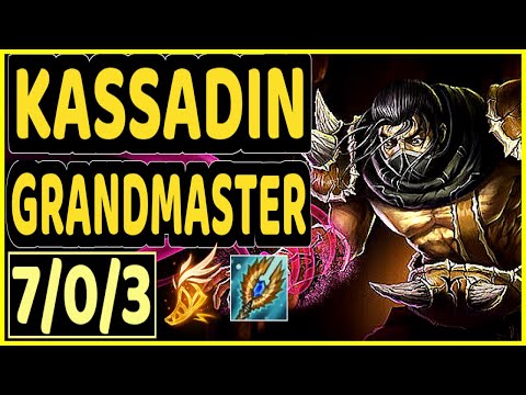 DAWIDSONEK (KASSADIN) - 7/0/3 KDA GAMEPLAY - EUW Ranked GRANDMASTER