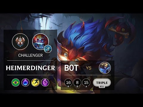 Heimerdinger Bot vs Ezreal - BR Challenger Patch 9.24