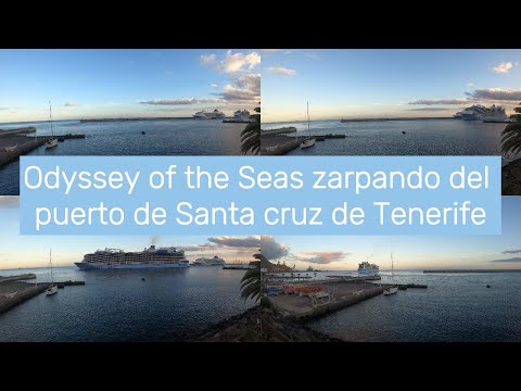 Vasco Da Gama zarpando del puerto de Santa Cruz de Tenerife