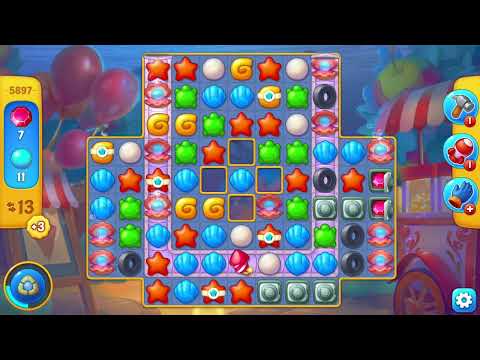 [FISHDOM Walkthrough] Level 5897 Hard (Qua màn - Fishdom)