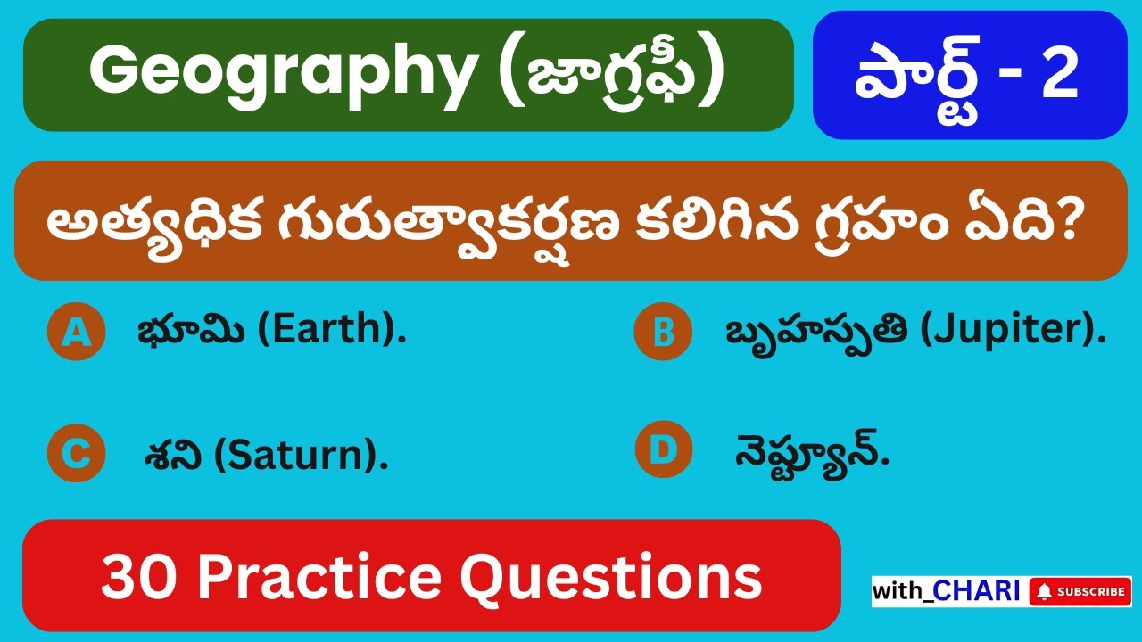 Geography – Test 2