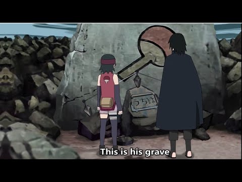 Sasuke and Sarada Visit Itachi's Grave
