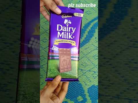Dairy Milk chocolate unboxing video.. champion pack