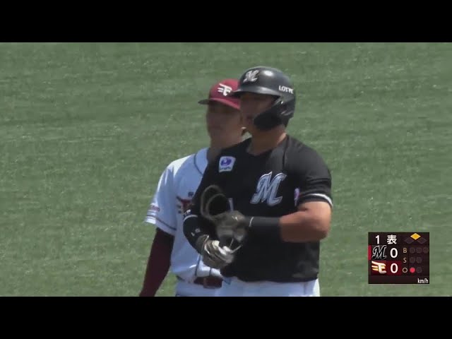 【ファーム】幸先よく先制!! マリーンズ・山口航輝 タイムリー2ベースヒットを放つ!! 2024年6月27日 東北楽天ゴールデンイーグルス 対 千葉ロッテマリーンズ