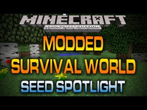 Minecraft (Xbox 360): MODDED SURVIVAL WORLD W/ DOWNLOAD (Seed Spotlight)