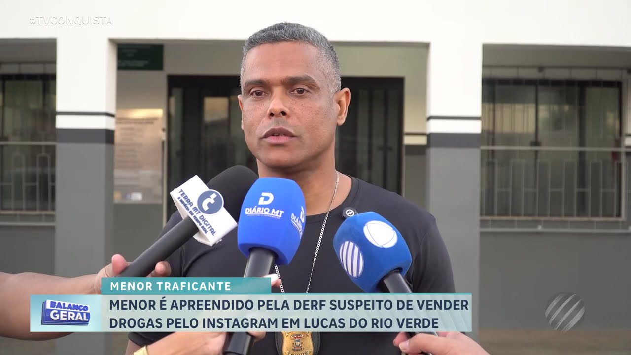 Adolescente é apreendido por suspeita de tráfico de drogas pelo Instagram em Lucas do Rio Verde