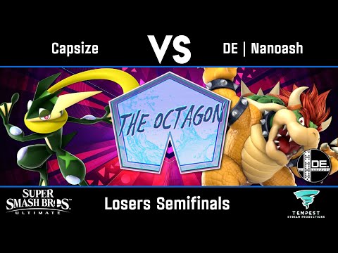 Capsize (Greninja) vs DE | Nanoash (Bowser) - Losers Semifinals - The Octagon #34