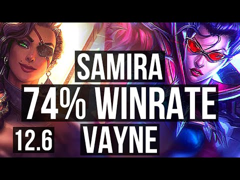 SAMIRA & Nautilus vs VAYNE & Janna (ADC) | 74% winrate, 6/1/5, Dominating | KR Master | 12.6