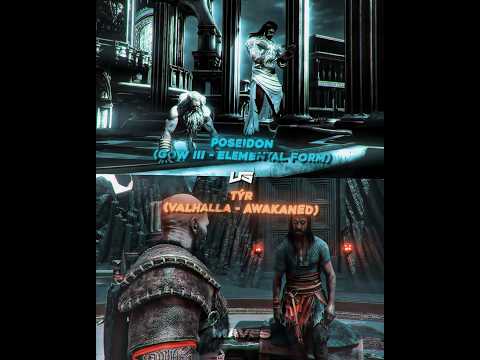 Poseidon Vs Týr | Battle #shorts #godofwar #godofwarragnarok
