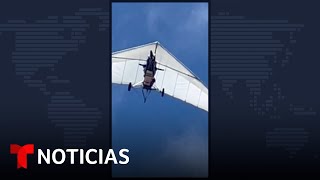 Hazaña aérea: dos cubanos llegan a EE.UU. en ala delta | Noticias Tele