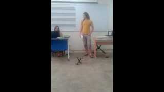 Eu na prova de Expressão Vocal - UFMA (Millennium Sun - Angra)