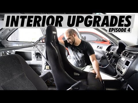 Project Civic - Gutting the interior / Corbeau Racing Seat Install Ep. 4