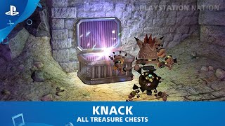 KNACK - Collectibles - All Treasure Chests / Secret Rooms