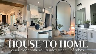 HOUSE TO HOME VLOG | quick sunday reset | clean with me | modern cozy aesthetic | 2025
