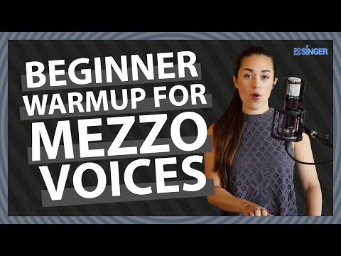 Beginner MEZZO Vocal Exercises - Easy 10 minute warmup | 30 Day Singer