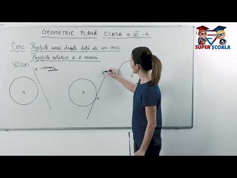 Clasa a VI-a - Pozitiile unei drepte fata de un cerc. Pozitiile relative a doua cercuri.