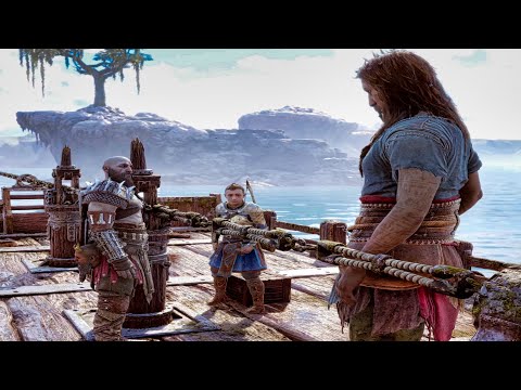 Kratos Tells Odin Why He Killed Baldur Scene - God of War 5 Ragnarok PS5