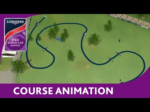 Jump Off Course Animation - Bratislava - Furusiyya FEI Nations Cup™ Jumping 2015