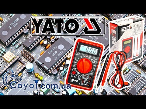 Цифровой мультиметр YATO (YT-73080) для измерения электрических параметров Цифровой мультиметр YATO (YT-73080) для измерения электрических параметров