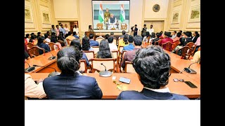 07.01.2026: Governor interacts with the youth selected for the National Youth Festival through an online mode