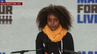 11 year old Naomi Wadler's powerful #MarchForOurLives speech