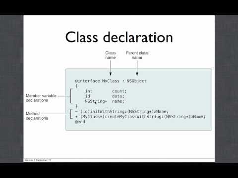Objective C and Mac OS X Development, Lecture 1
