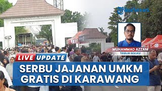 Bupati Karawang Terpilih Gelar Acara Syukuran, Bagikan Jajanan UMKM Gratis, Ribuan Warga Antusias