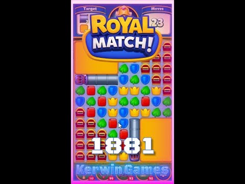 Royal Match Level 1881 - No Boosters Gameplay