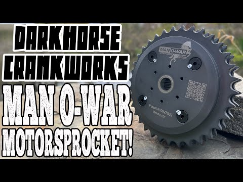 DARKHORSE CRANKWORKS MAN O-WAR MOTORSPROCKET INSTALL!!!
