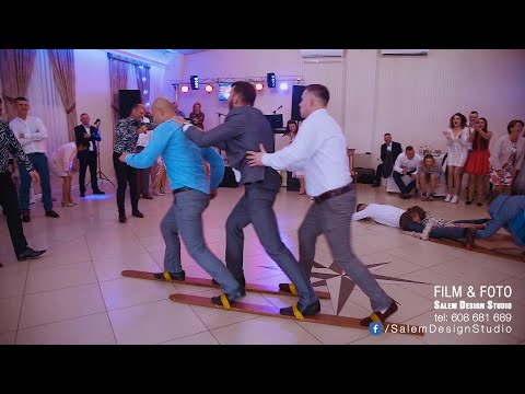 OCZEPINY zabawa: Narty 😂 - Zespół RePLAY z Tłuszcza Wesele Martyny i Mateusza