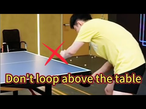 【table tennis】Details about the forehand slow loop，The most effective technique