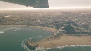 preview picture of video 'Swakopmund From the Air in a Cessna 210 from Pleasure Flights - Namibia'