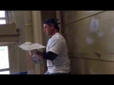 Johnny Potenza "The Master Plasterer" Demonstrates ways to plaster