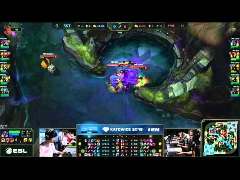 IEM 2016 | SKT vs FNC - Febiven ZED Solo kill against FAKER