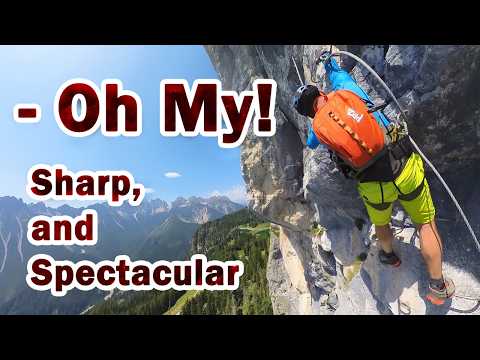 Overhangs, Ladders and Breathtaking Views - Varmost Via Ferrata Adventure in the Stunning Dolomites!