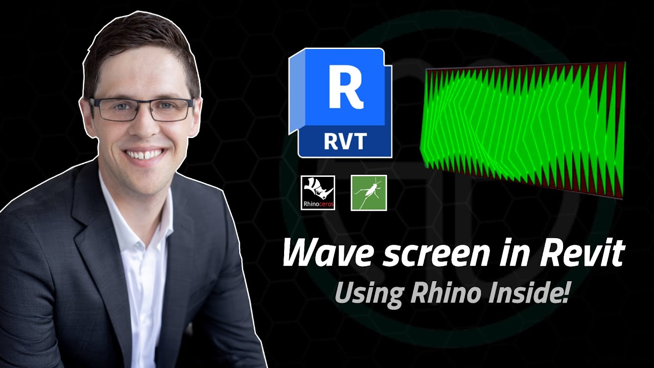 Wave screens in Revit using Rhino Inside!